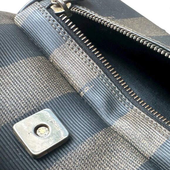 Fendi Pequin PVC  Leather Backpack - Picture 7 of 9